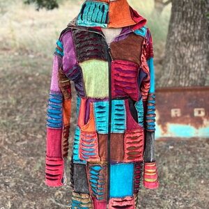 Rising International Multicolor Patchwork Jacket